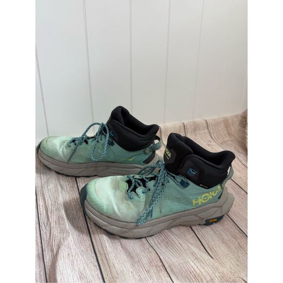 Hoka One One Women's Trail Code GTX Gore-Tex Vibram Hiking Boot Shoes Size 7.5B - Picture 4 of 11